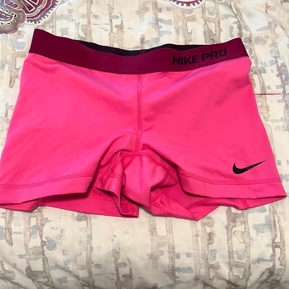 Hot pink Nike Pro Shorts—size medium